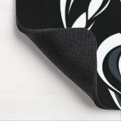 強い女性フィットネス個人訓練ミニマリスト マウスパッド (コーナー)