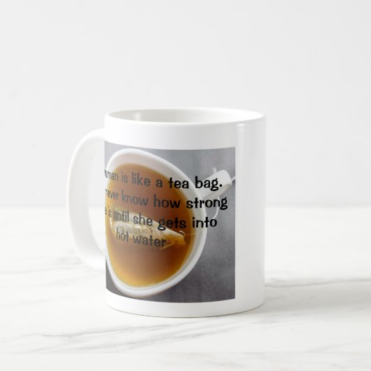 強い女性マグカップ コーヒーマグカップ (正面左)