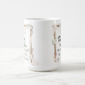 強い女性引用文トライバル コーヒーマグカップ (中央)