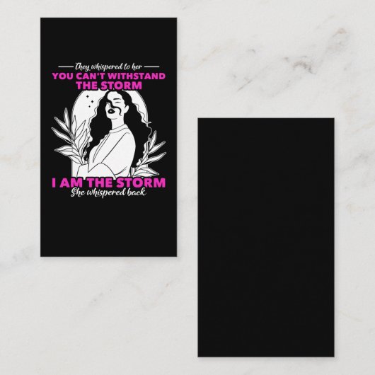 強い女性引用文独立女性 名刺 (正面/裏面)