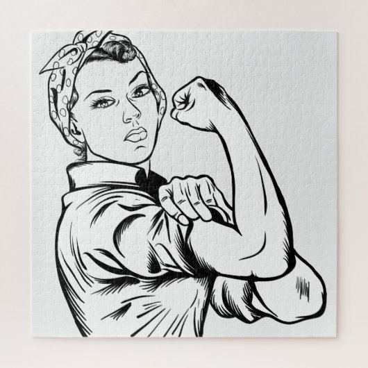 強い女性 ジグソーパズル (縦)