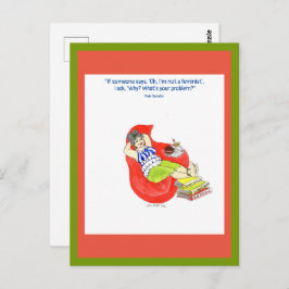 強い女性「フェミニスト」 ポストカード