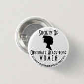 強い女性 缶バッジ (正面&裏面)