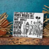 「強い女」のトレーニング やる気を起こさせる フォトプラーク (側面)