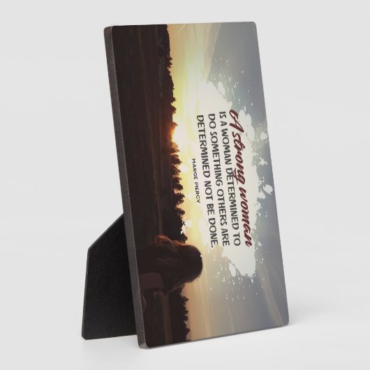 強い女 フォトプラーク (側面)