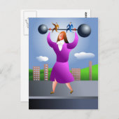 強い女 ポストカード (正面/裏面)