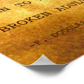 強い子どもの構築感動的引用文 ポスター (角)