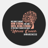 強い子宮がん認識度が唯一である ラウンドシール (正面)