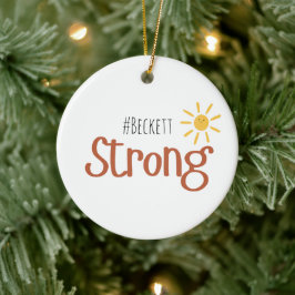 強い小#name児がんオーナメント セラミックオーナメント