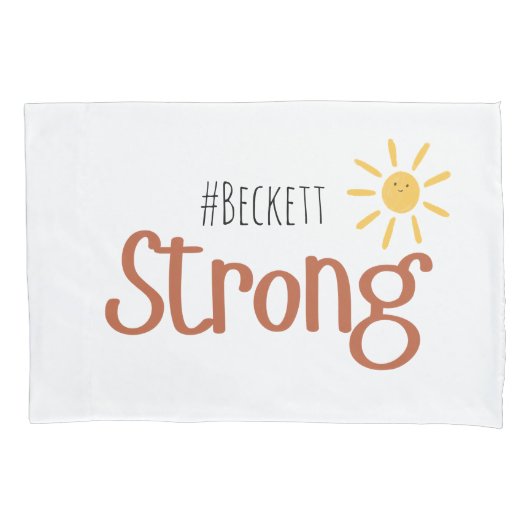 強い小#name児がん 枕カバー (正面)