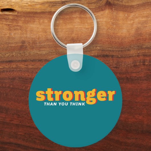 強い引用文を言う一感動的語 キーホルダー (正面)