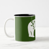 強い弱虫を吸う ツートーンマグカップ (左)