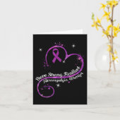 強い弾力性線維筋痛戦士認識度Pu カード (黄色い花)