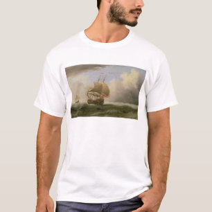 強い微風で終わり強く引かれる英国の船 Tシャツ