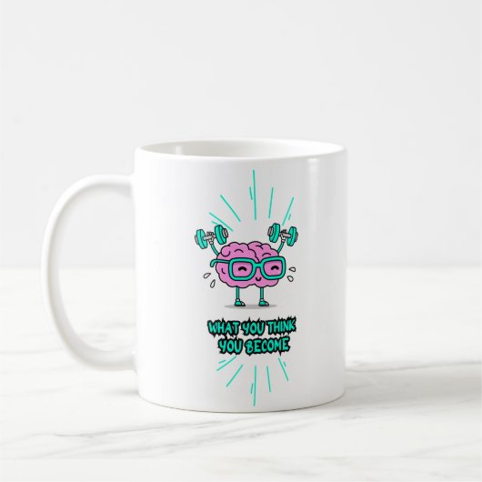 強い心、強い体 コーヒーマグカップ (左)