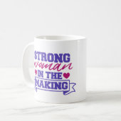 強い意思を持つ女性 コーヒーマグカップ (正面左)