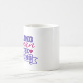 強い意思を持つ女性 コーヒーマグカップ (中央)