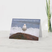 強い感動的がん勇気付けられるに耐える カード (正面)