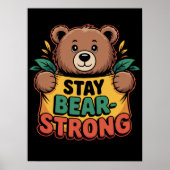 強い態度を保つ ポスター (正面)