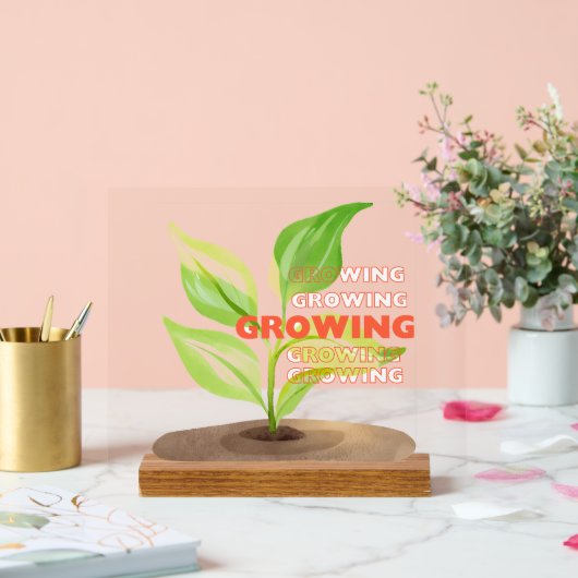 強い成長 アクリルサイン (ウェディング)