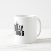 強い拳のアイコンマグ コーヒーマグカップ (正面右)