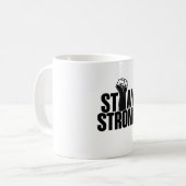 強い拳のアイコンマグ コーヒーマグカップ (正面左)