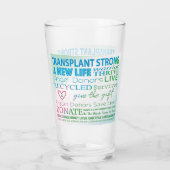 強い新しい生命デザインを移植 タンブラーグラス (裏面)