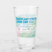 強い新しい生命デザインを移植 タンブラーグラス (正面)