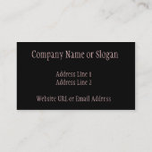 強い日没の名刺 名刺 (裏面)