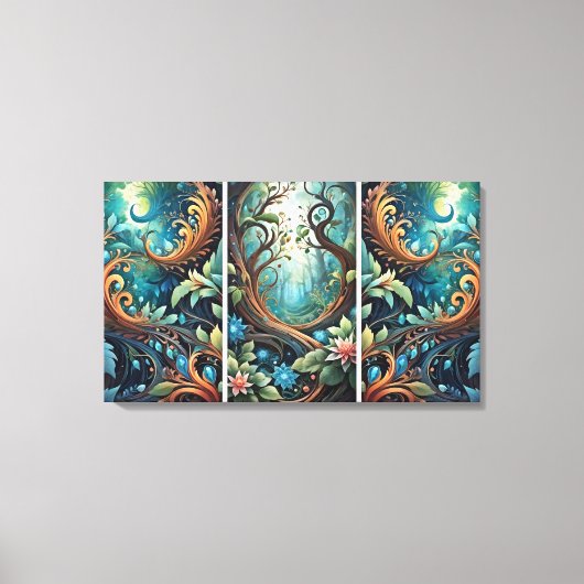 強い根 キャンバスプリント (正面)