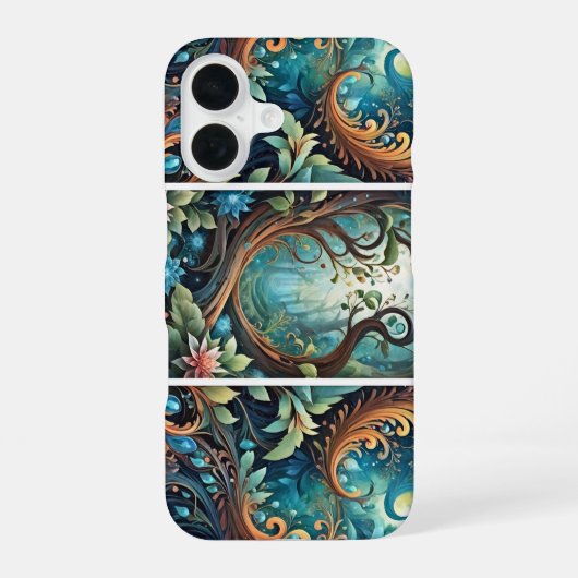 強い根 iPhone 16ケース (裏面)