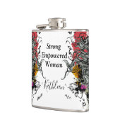 強い権限を持つ女性がパーソナライズ フラスク (左)