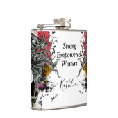 強い権限を持つ女性がパーソナライズ フラスク (右)