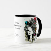 強い権限を持つ女性がパーソナライズ マグカップ (正面右)