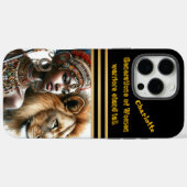 強い武人が獅子を戴威厳のあるく Case-Mate iPhoneケース (裏面 (横))