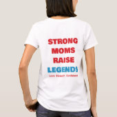 強い母。伝説の未来。 Tシャツ (裏面)
