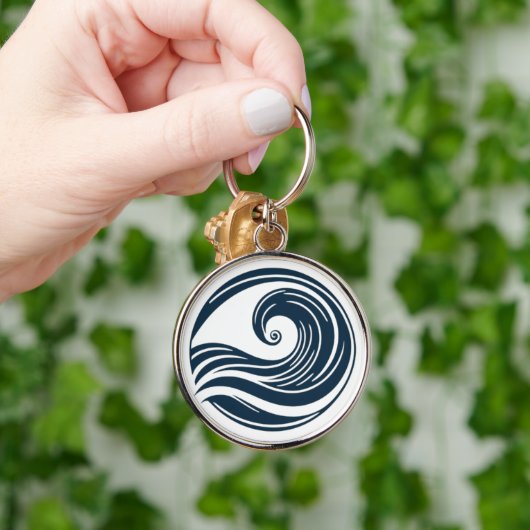 強い波 キーホルダー (手)