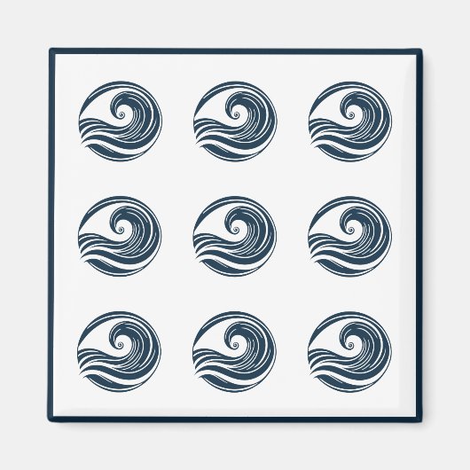 強い波 マグネット (正面)