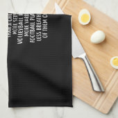 強い泳ぐ人が水泳で贈り物を男性へ女性 キッチンタオル (四つ折り)