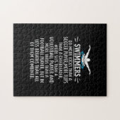 強い泳ぐ人が水泳ギフト女男性へ性 ジグソーパズル (横)