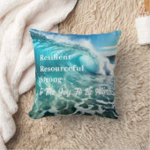 強い海感動的波 クッション (ブランケット)