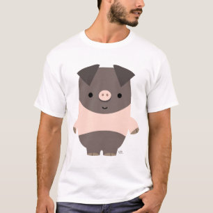 強い漫画のブタのカスタムのTシャツ Tシャツ
