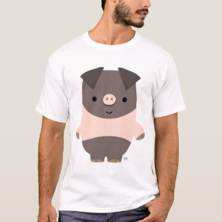 強い漫画のブタのカスタムのTシャツ Tシャツ