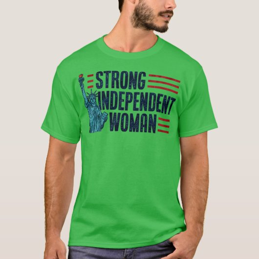 強い独立した女性 Tシャツ (正面)