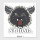 強い狼である シール (シート)