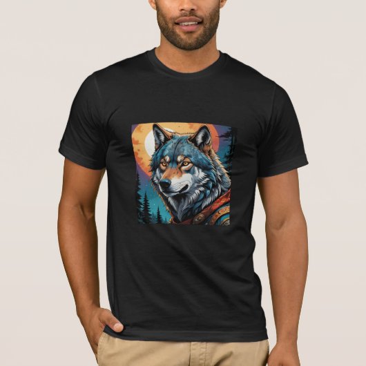 強い狼 Tシャツ (正面)