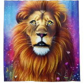 強い獅子 シャワーカーテン (正面)