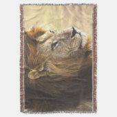 強い獅子 スローブランケット (正面縦)
