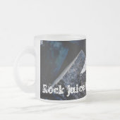 強い男性のためのロックジュース。カスタマイズ可能 フロストグラスマグカップ (左)