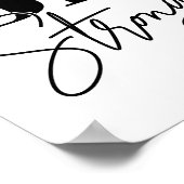 強い白黒のやる気を起こさせる引用文 ポスター (角)